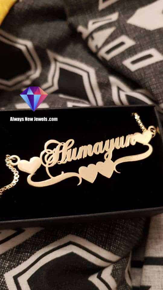 DOREMI Stainless Steel Handmade Custom Name Personalized Name Necklaces for Women Jewelry Gold Filled Heart Statement Choker