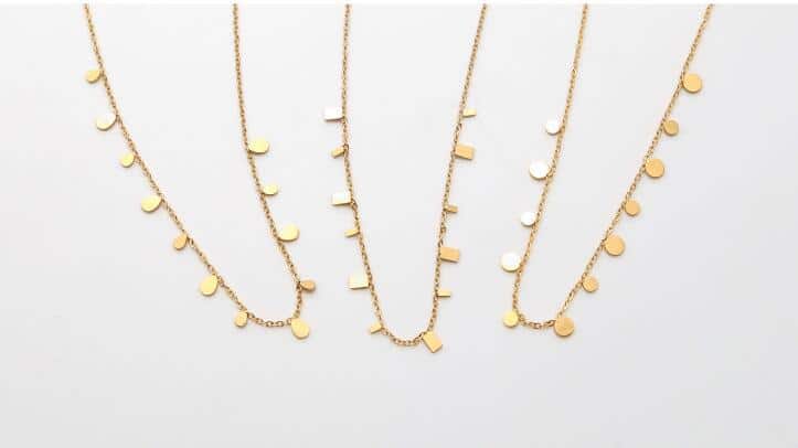 Gold Water Drops Necklace
