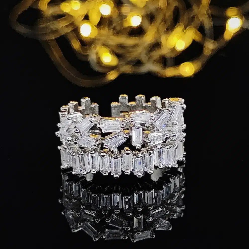 Amazon No Tiene estos Anillos por el momento. Beautiful Darling Rings Ad Color Open Adjustable Ring for Women Gold And Silver Color Wedding Party Gift