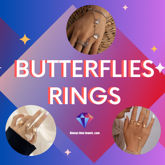 ANJ New Rings - Butterflies Rings